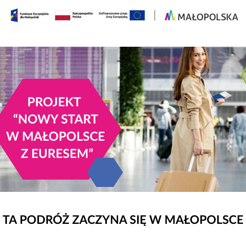 PLAKAT DO PROJEKTU: NOWY START W MAŁOPOLSCE Z EURESEM