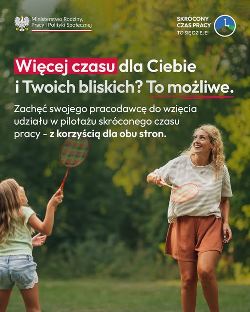 Zdjęcie artykułu Skrócony czas pracy - to się dzieje! Pracodawco, dowiedz się więcej o pilotażu