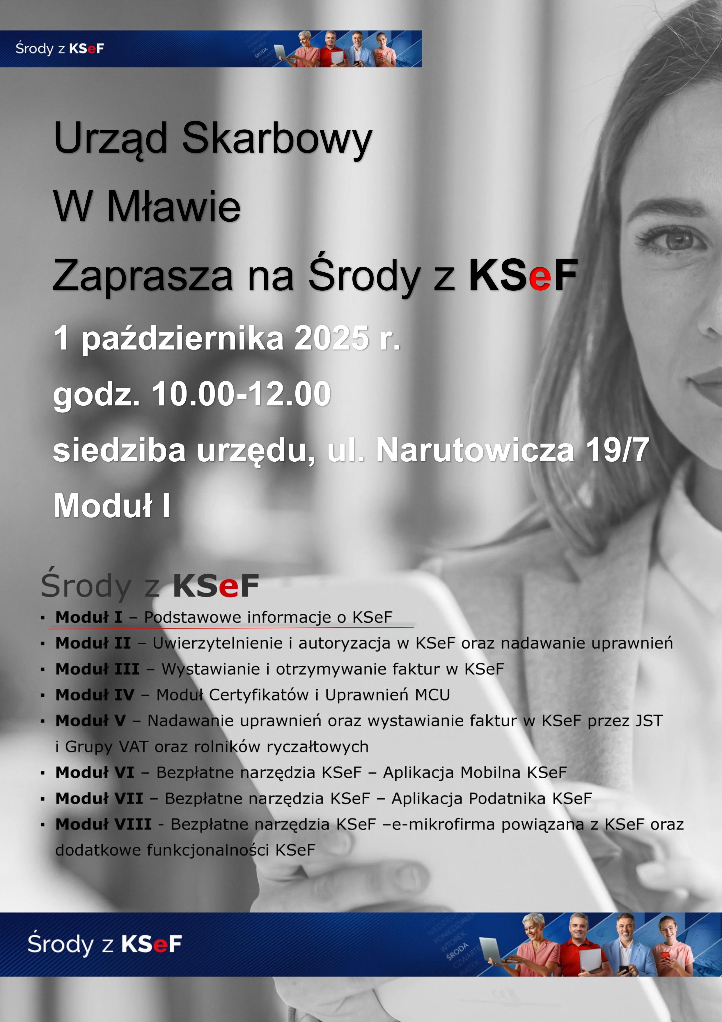 Zdjęcie artykułu Cykl spotkań informacyjnych „Środy z KSeF”