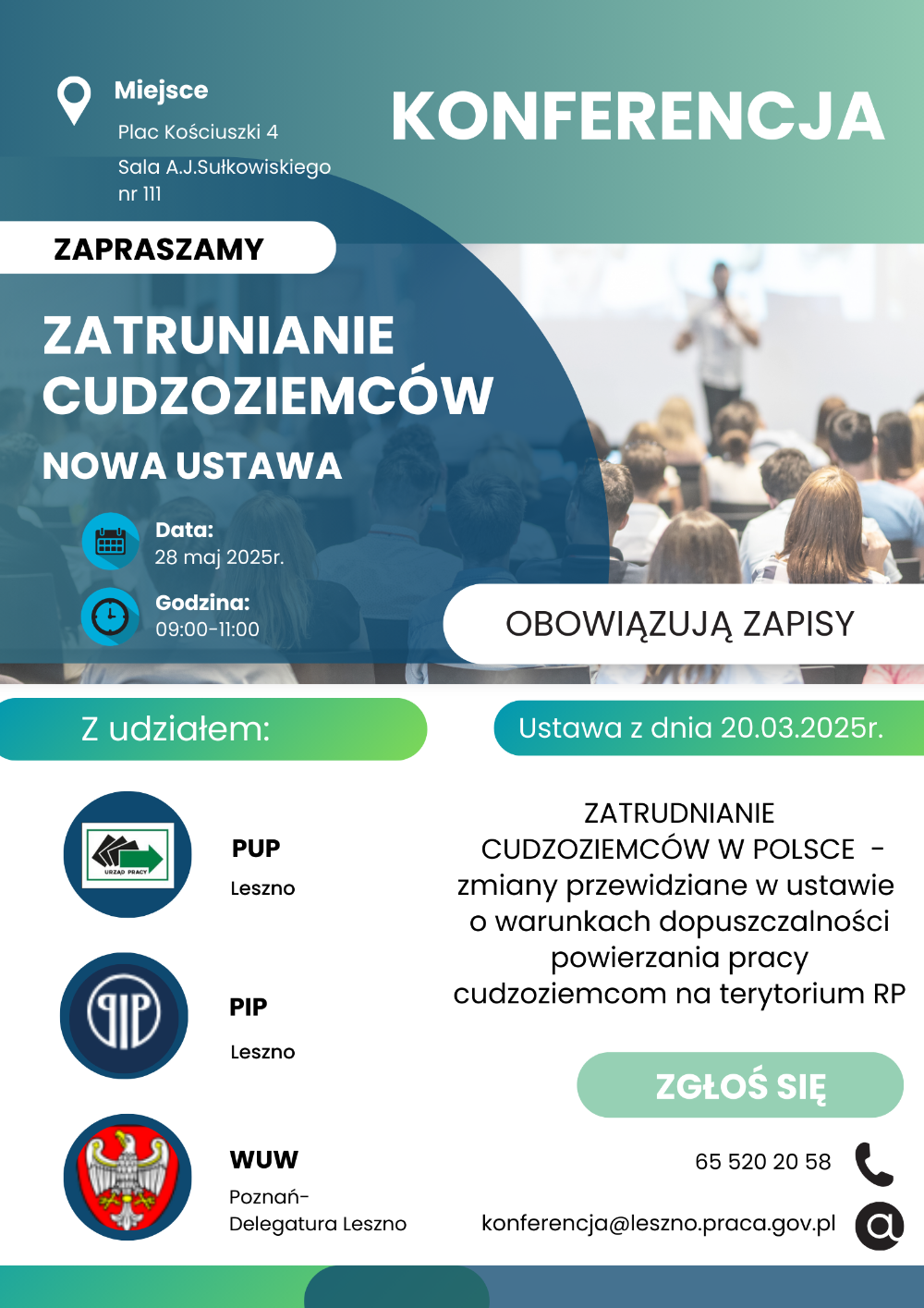 Plakat zapraszający na konferencję