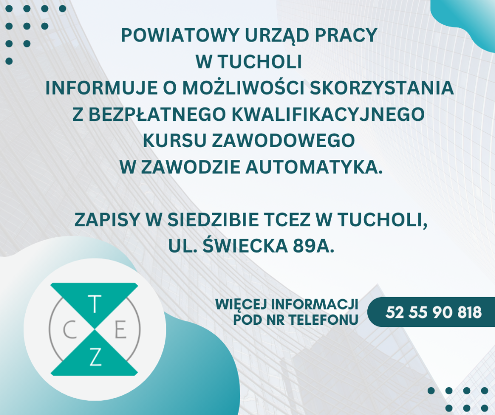 Informacja o kwalifikacyjnym kursie w zawodzie automatyka