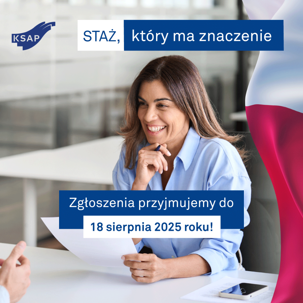 Ulotka - staż w Krajowej Szkole Administracji Publicznej