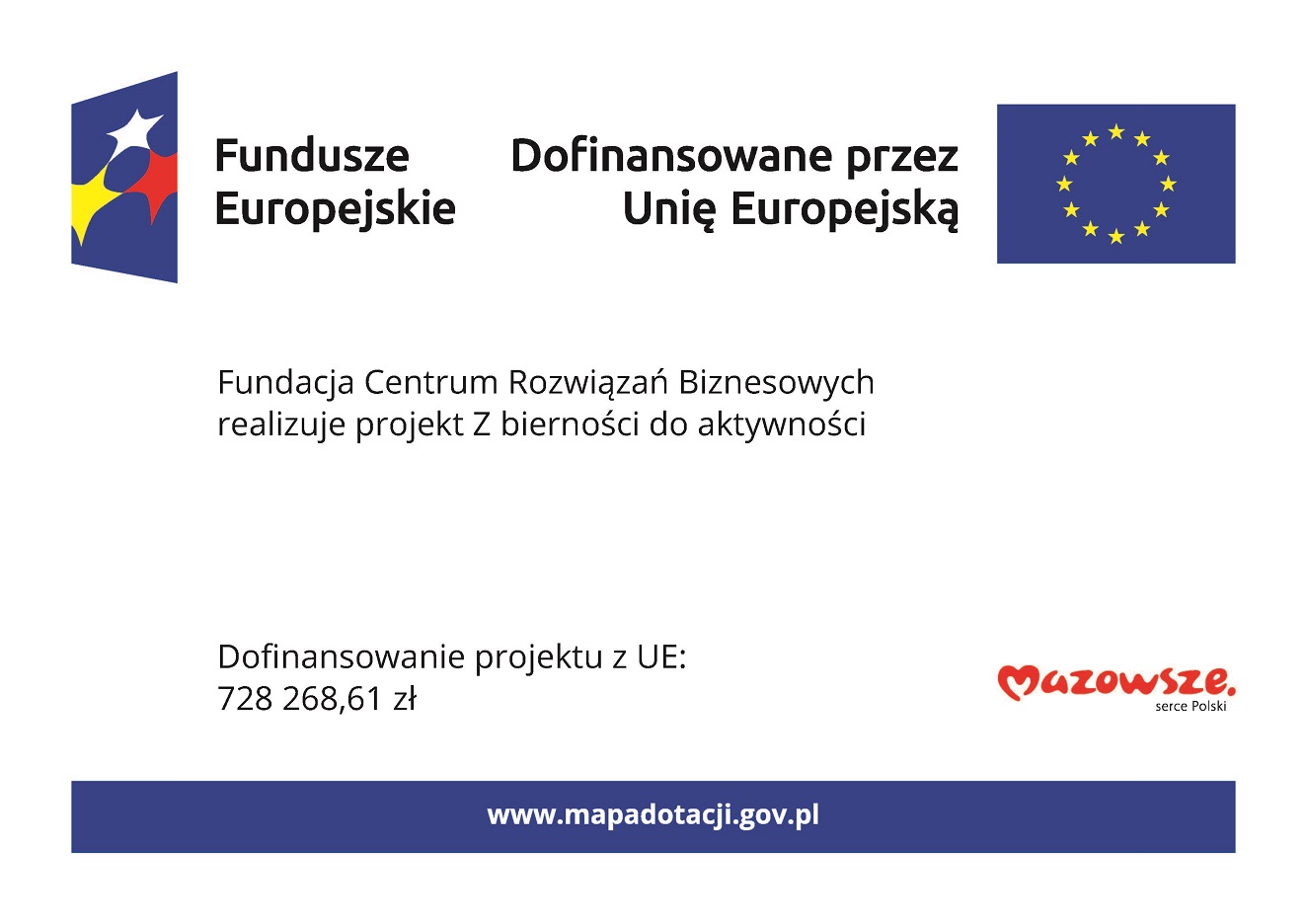 Zdjęcie artykułu Fundacja Centrum Rozwiązań Biznesowych realizuje projekt: „Z bierności do aktywności”