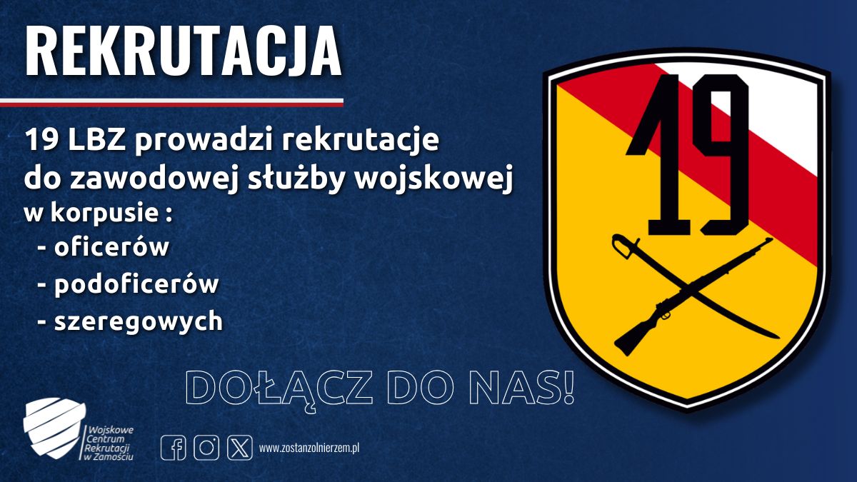 Zdjęcie artykułu Wolne stanowiska w 19 Brygadzie Zmechanizowanej